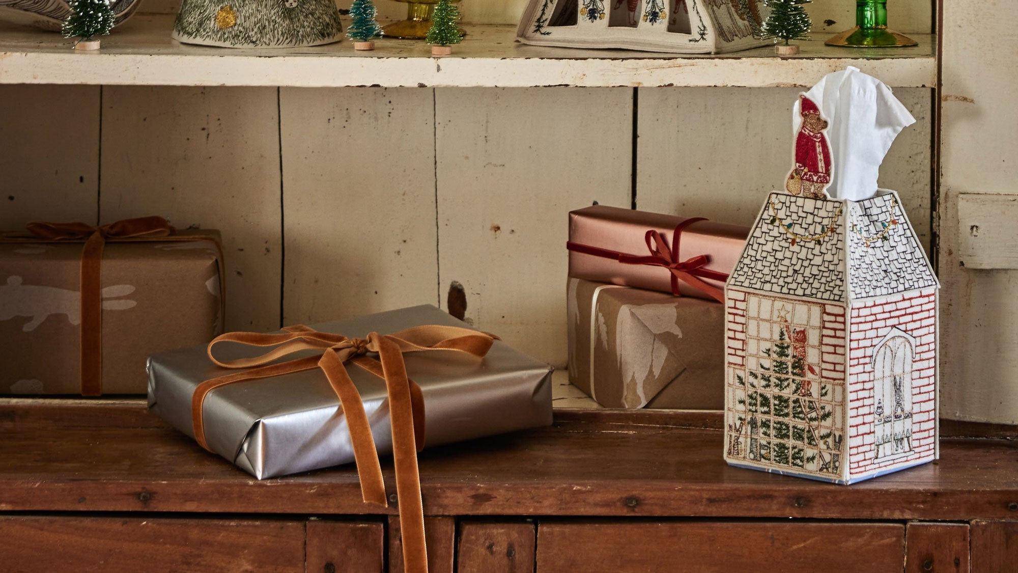 Christmas Tissue Box Covers | Coral & Tusk