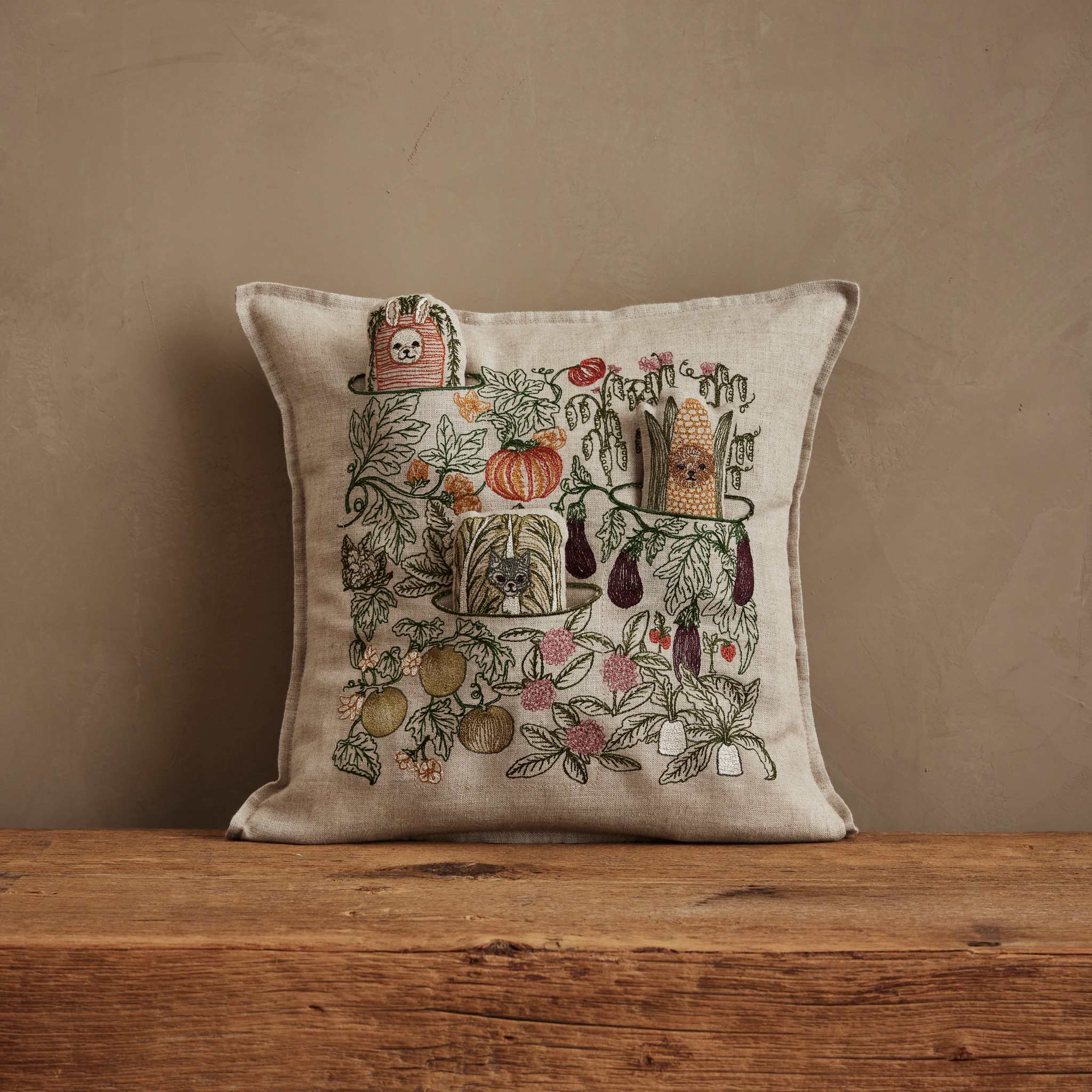 Garden Patch Pocket Pillow | Coral & Tusk