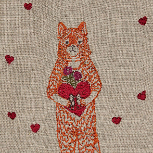 Fox Valentine Heart Tote