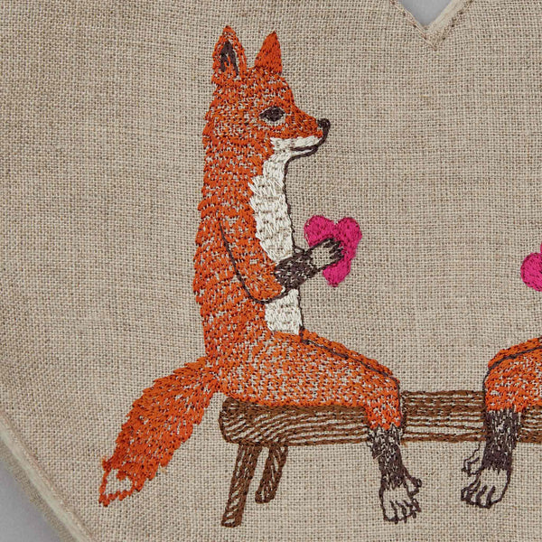 Smitten Foxes Heart Tote