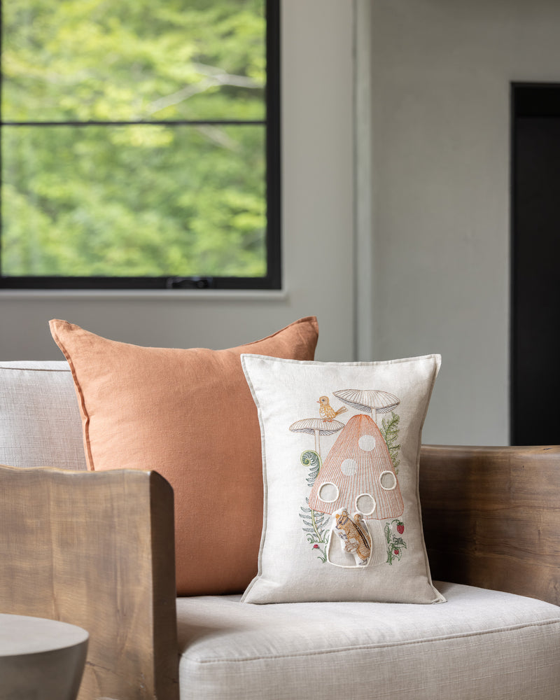 Coral & Tusk Mushroom Pocket Pillow