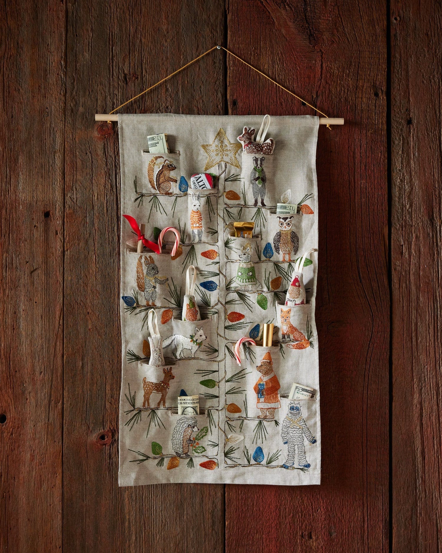 Coral & Tusk embroidered Trimmers Advent Calendar 
