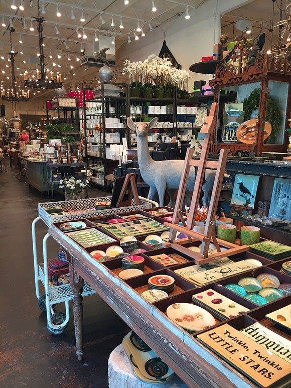 Photo of the interior of home and gift shop, Kuhl-Linscomb. 