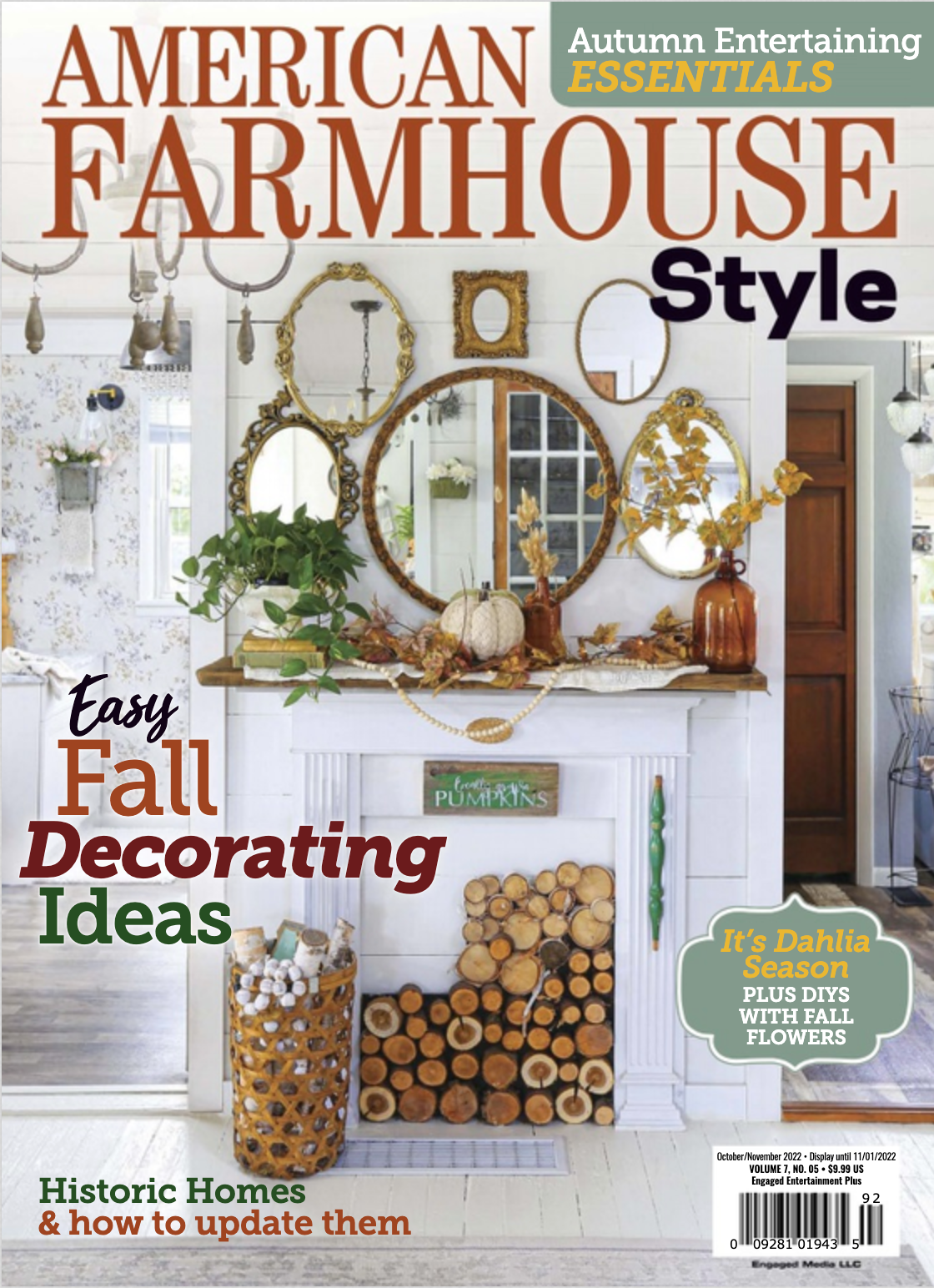 Cover of American Farmhouse Style Magazine Fall 2022.