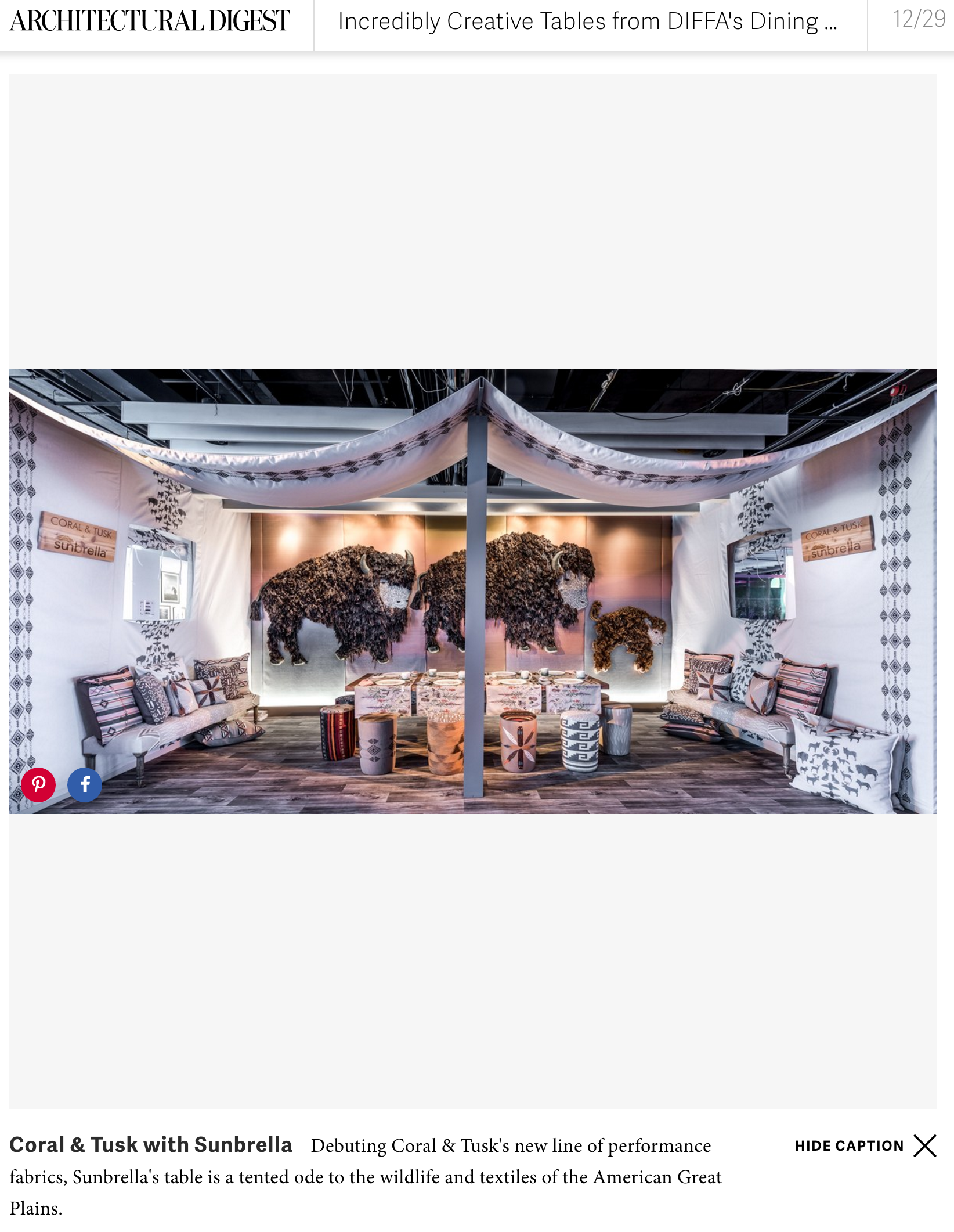 Coral & Tusk DIFFA collaboration for Sunbrella