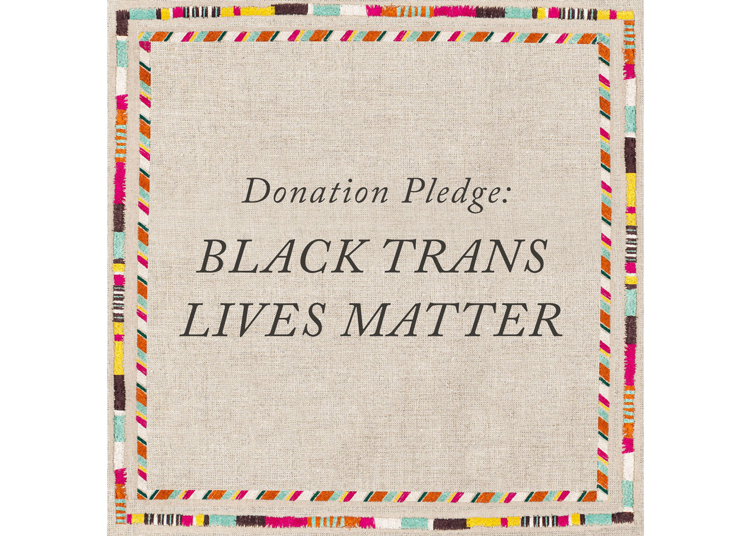 Blm Pledge Donation Pledge: Black Trans Lives Matter – Coral & Tusk