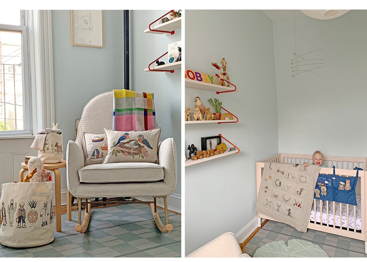 Coral & Tusk nursery tour with gifts and decor