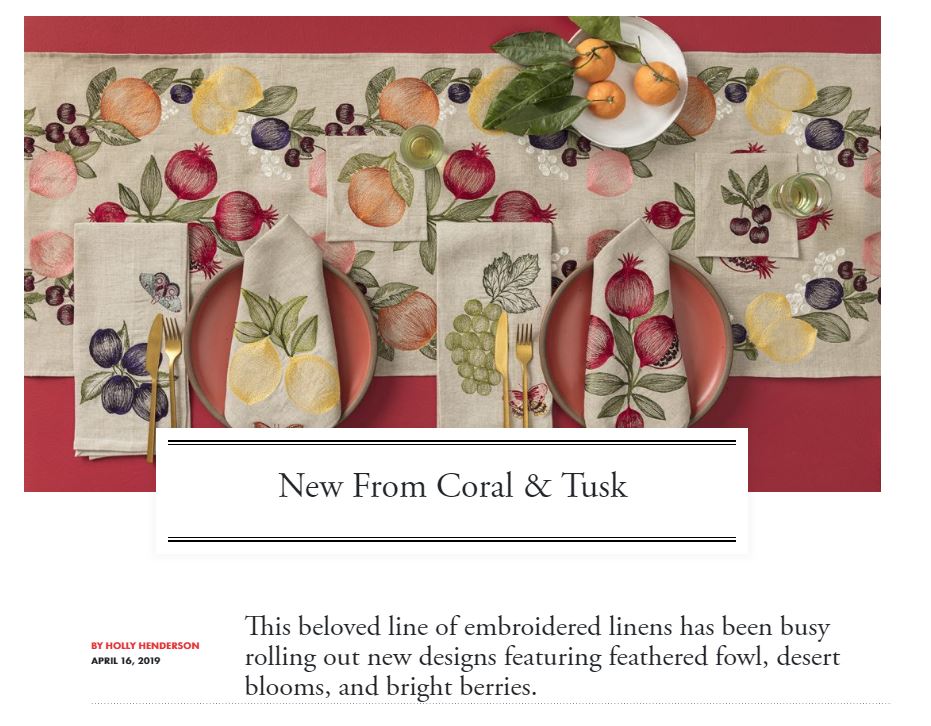 Coral & Tusk mention in Cowboys and Indians magazine