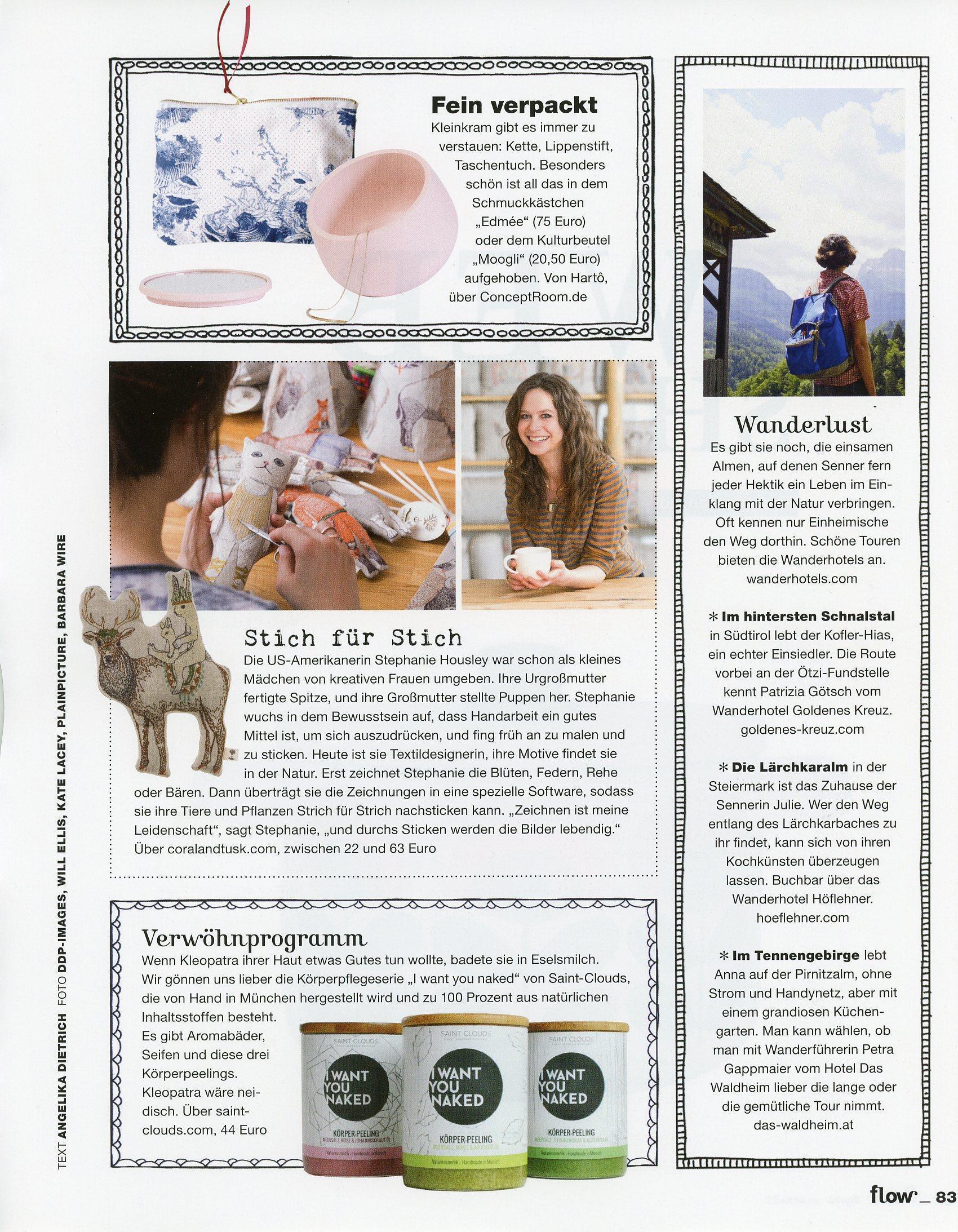 Coral & Tusk mention in Flow Magazine