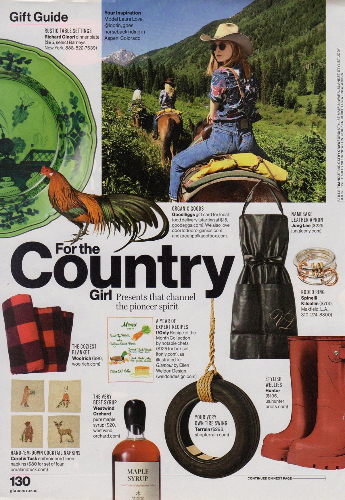 Coral & Tusk mention in Glamour magazine