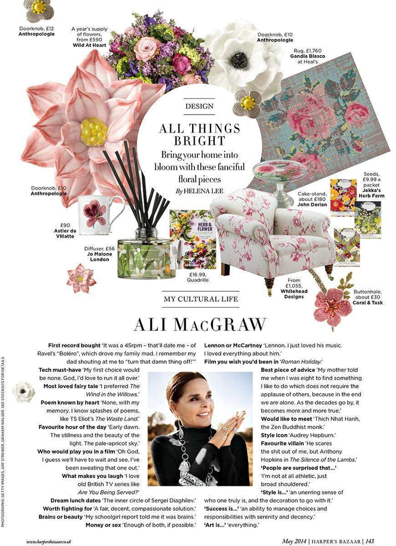 Coral & Tusk mention in Harpers Bazaar UK