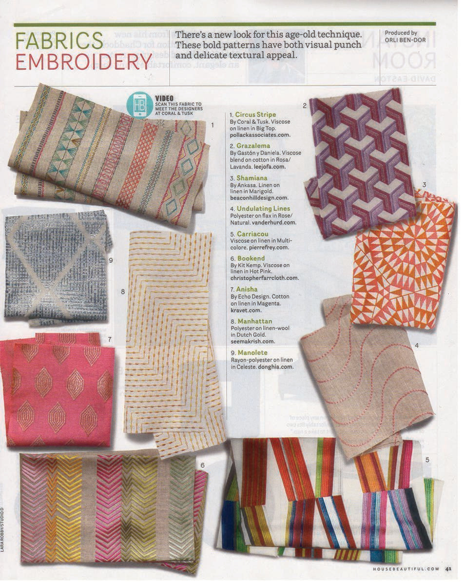 Coral & Tusk mention in House Beautiful magazine