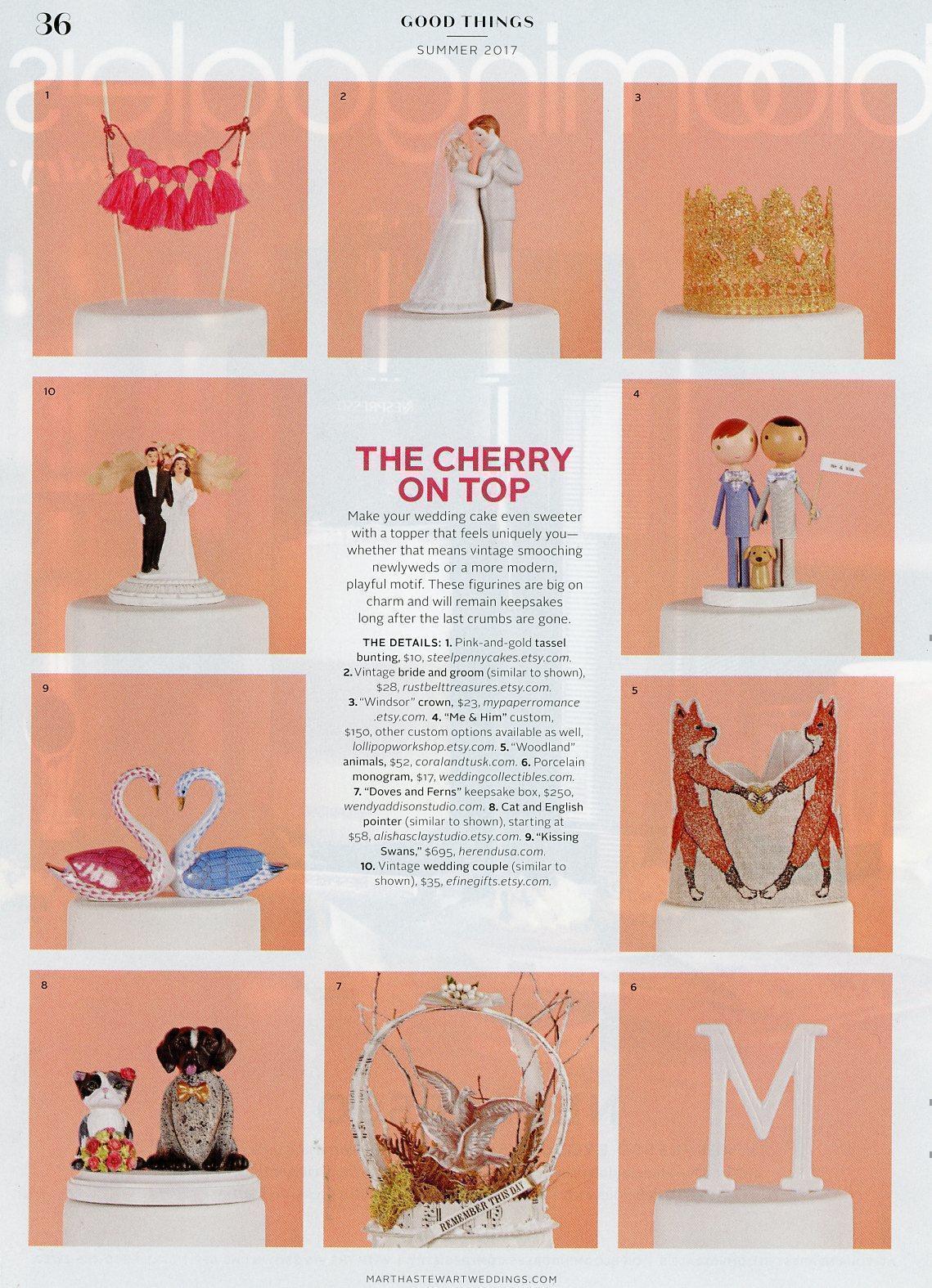 Coral & Tusk mention in Martha Stewart Weddings magazine