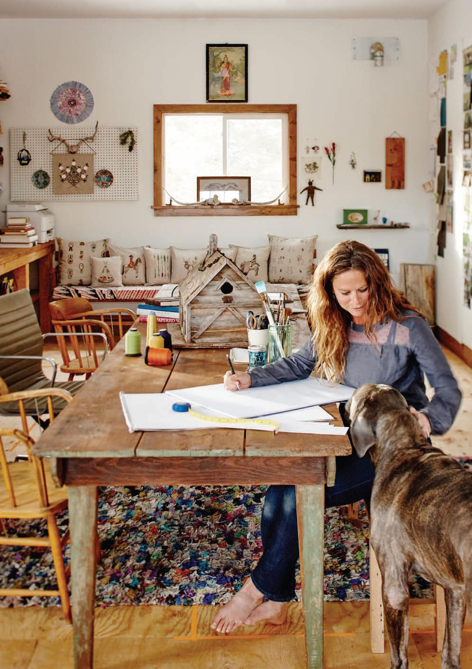 Stephanie Housley in her Wyoming studio
