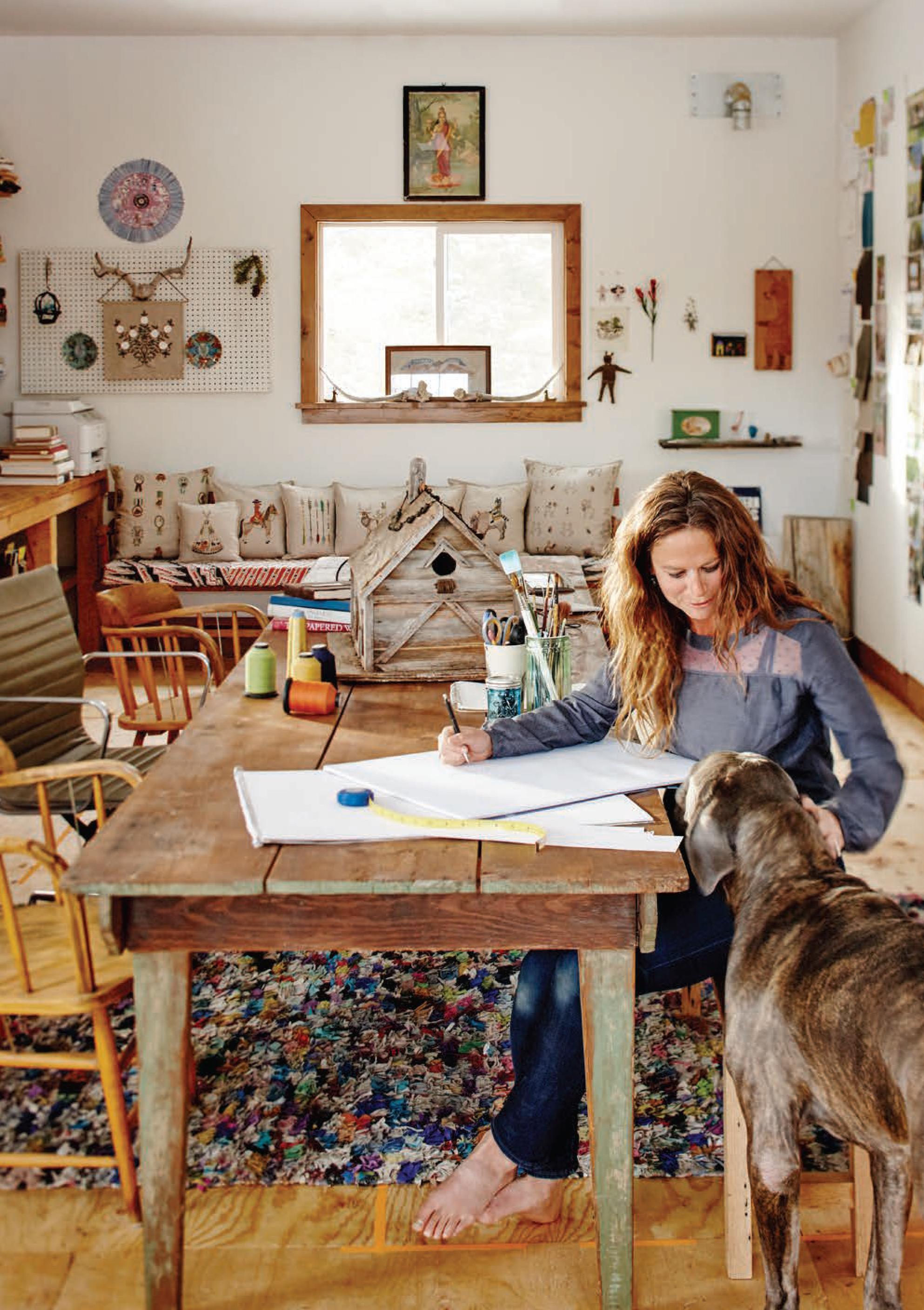 Stephanie Housley in her Wyoming studio