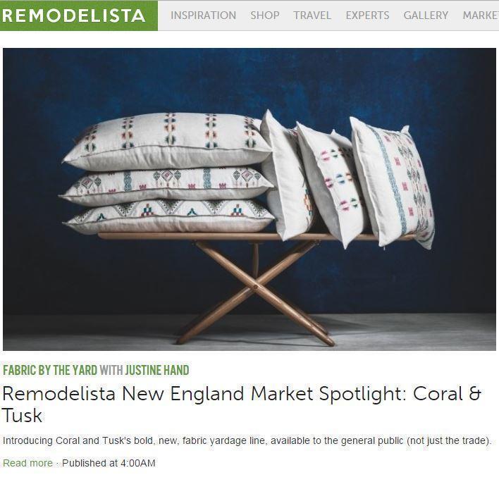 Remodelista online article featuring Coral and Tusk.