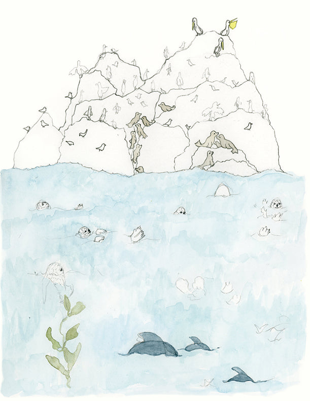 Coral & Tusk Big Sur Watercolor by Stephanie Housley