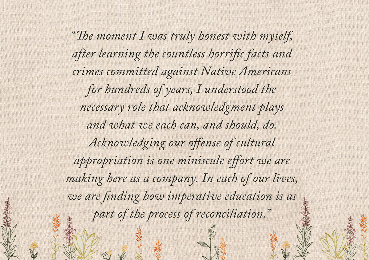 Statement from Coral & Tusk Founder, Stephanie Housley on reconciling cultural appropriation