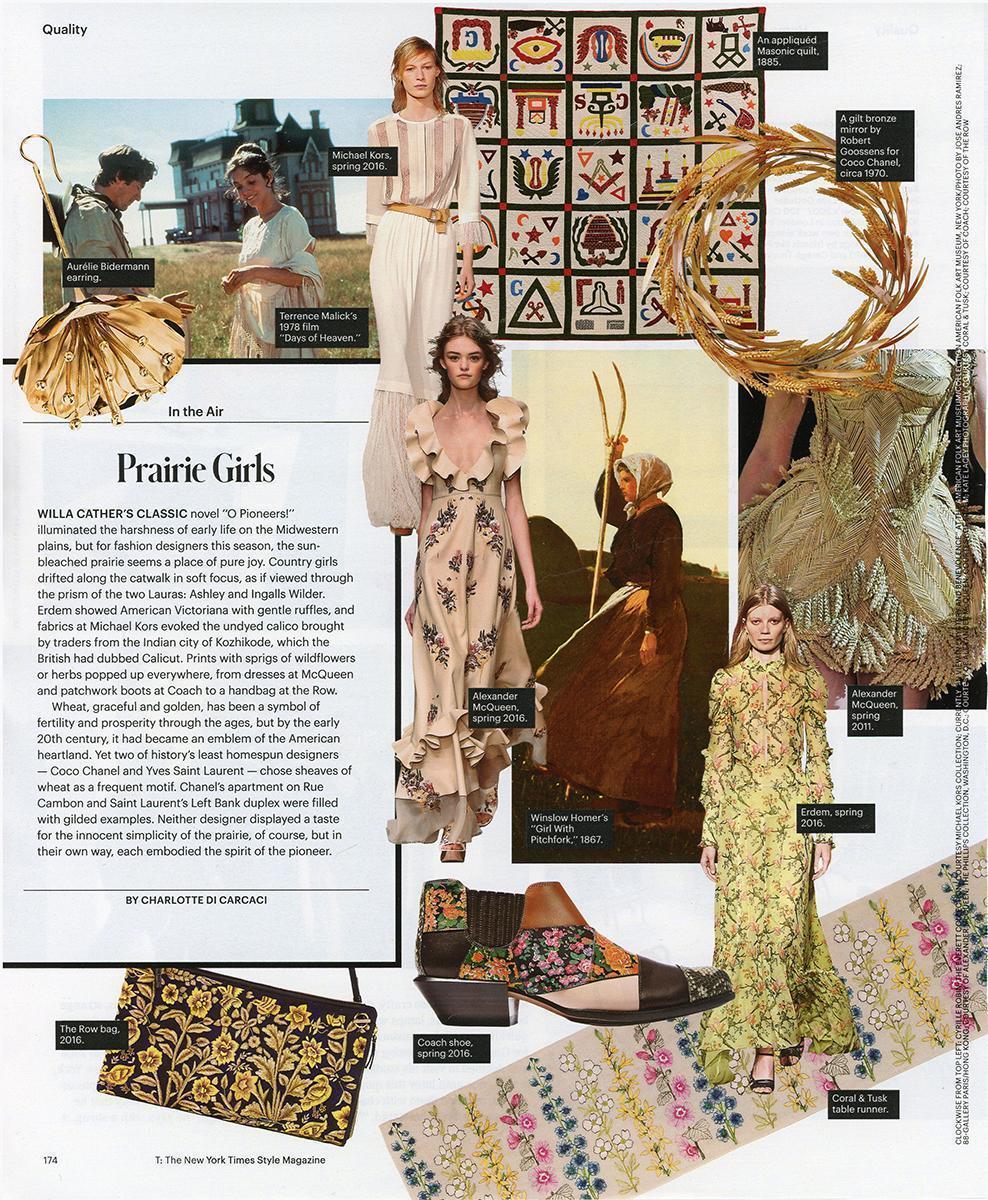 Coral & Tusk mention in T Magazine