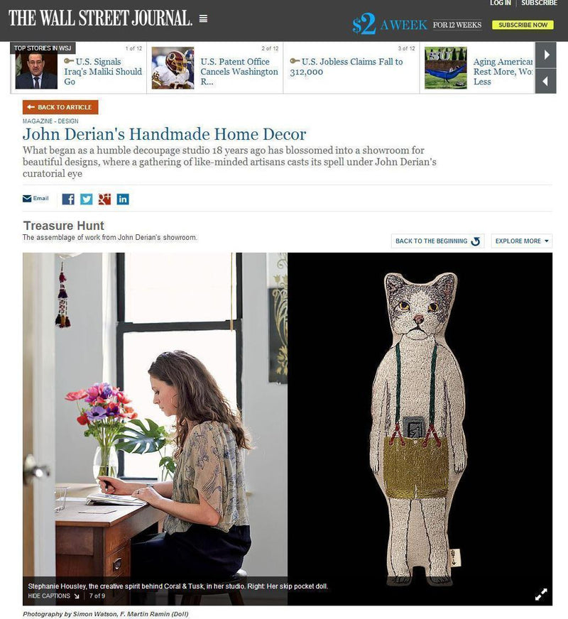 Image from Wall Street Journal website article titled 