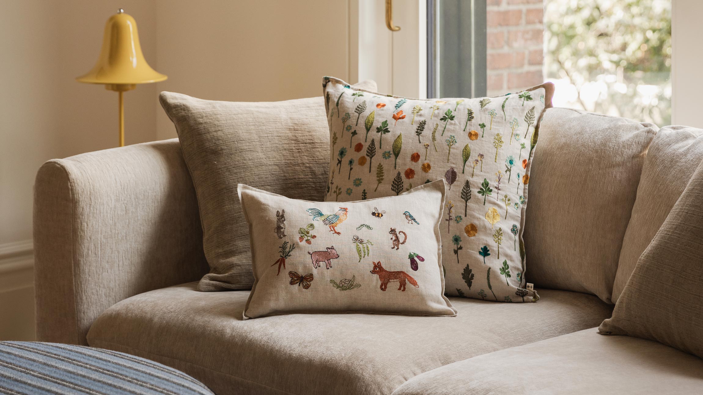 Embroidered Pillows | Coral & Tusk