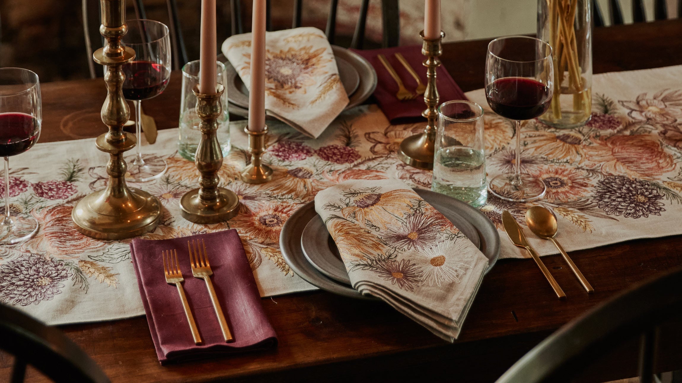 CORAL&TUSK ファブリックアート Fall Gathering Thanksgiving | Coral & Tusk
