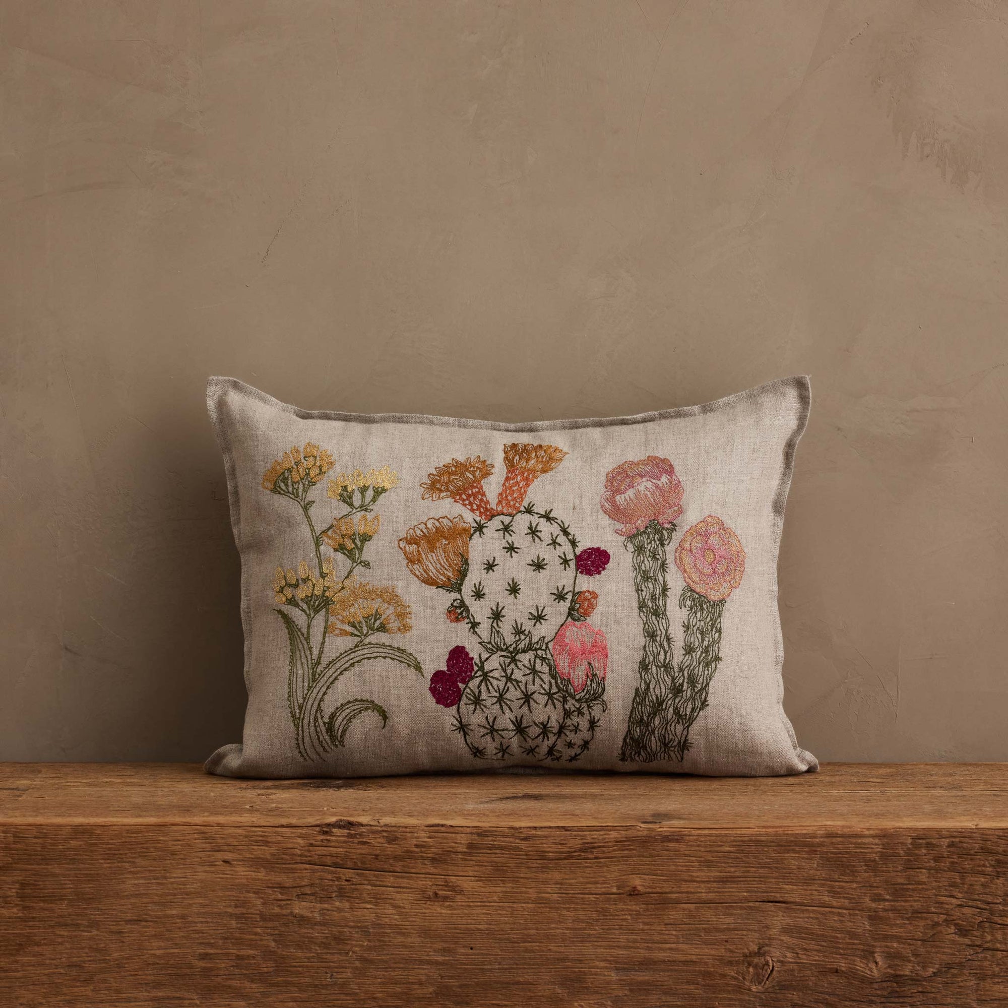 Blooming Cacti Pillow