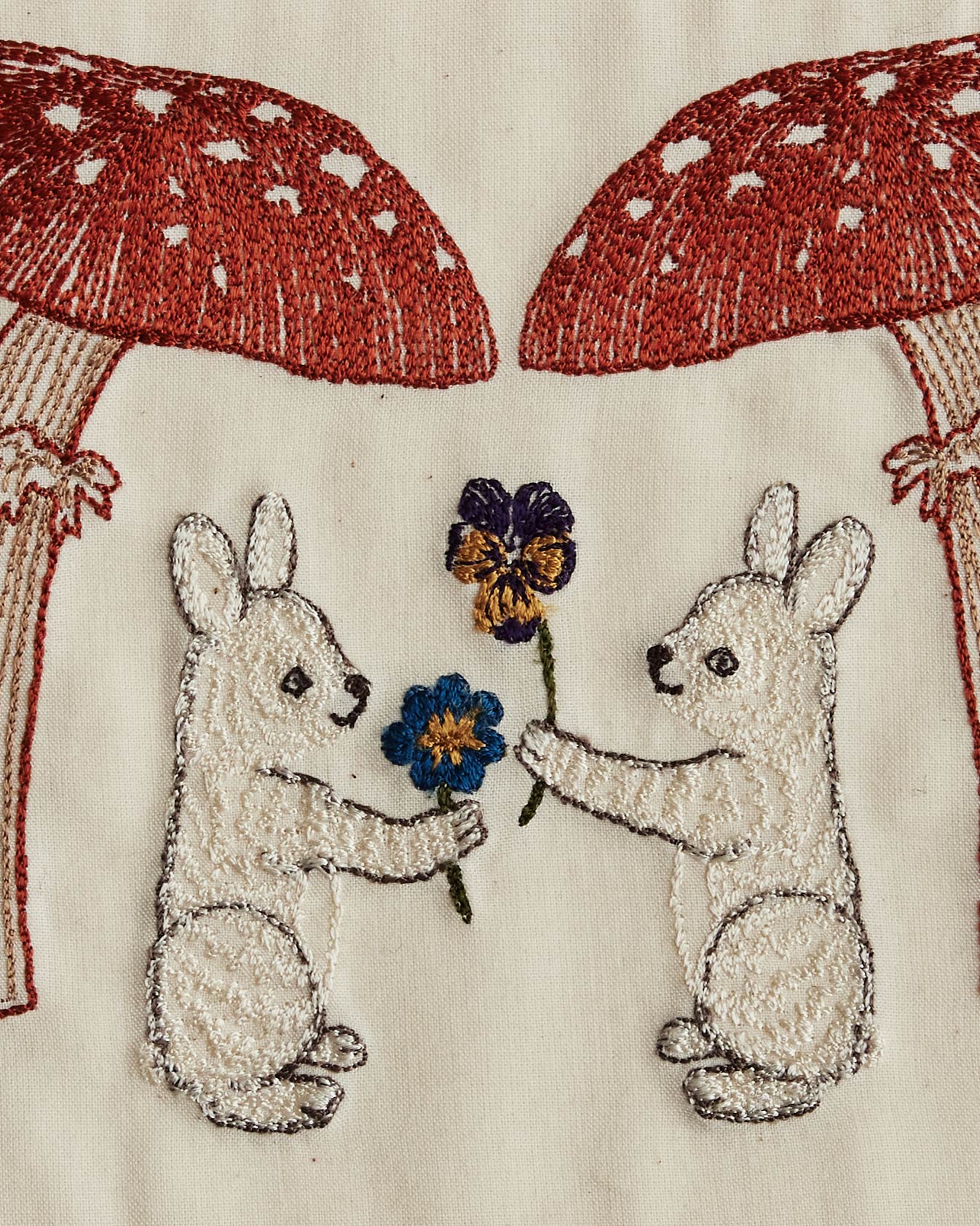 Mushroom Bunny Friends Card