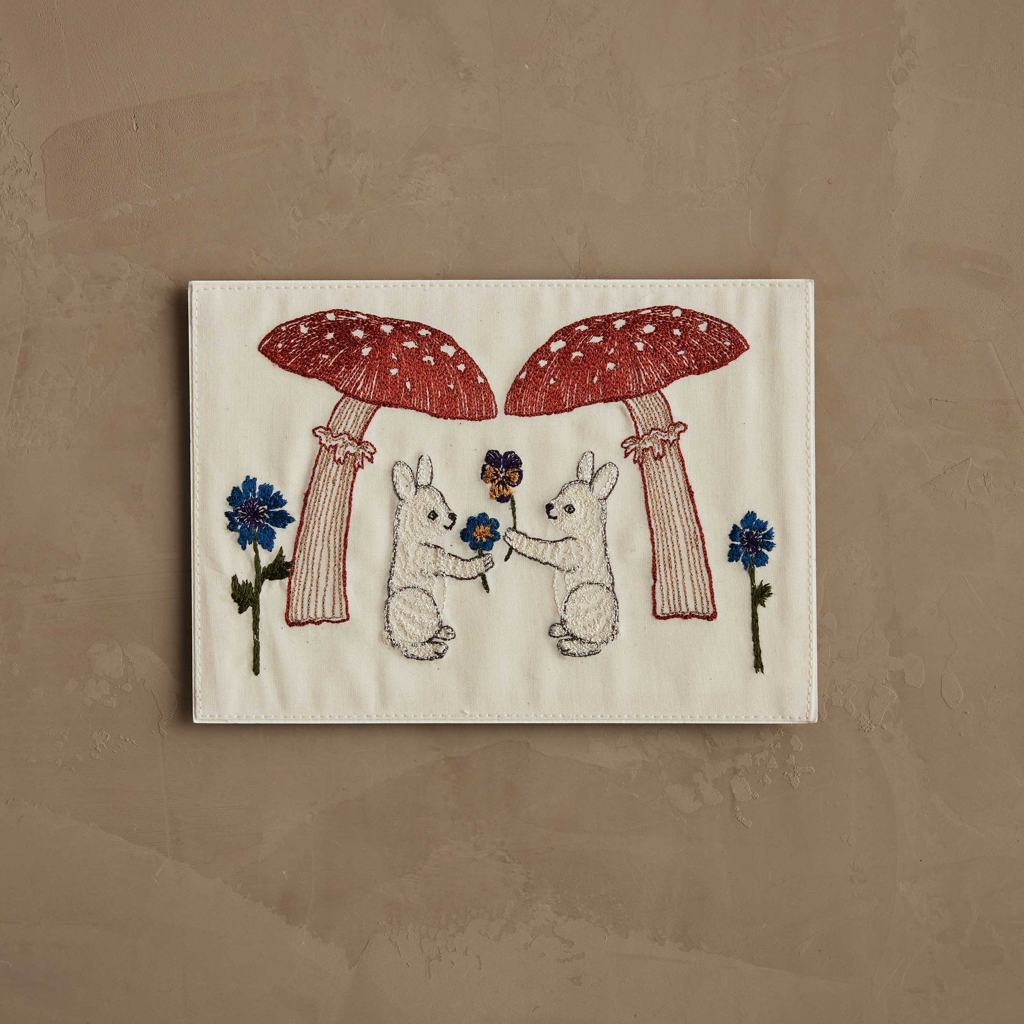 Mushroom Bunny Friends Card