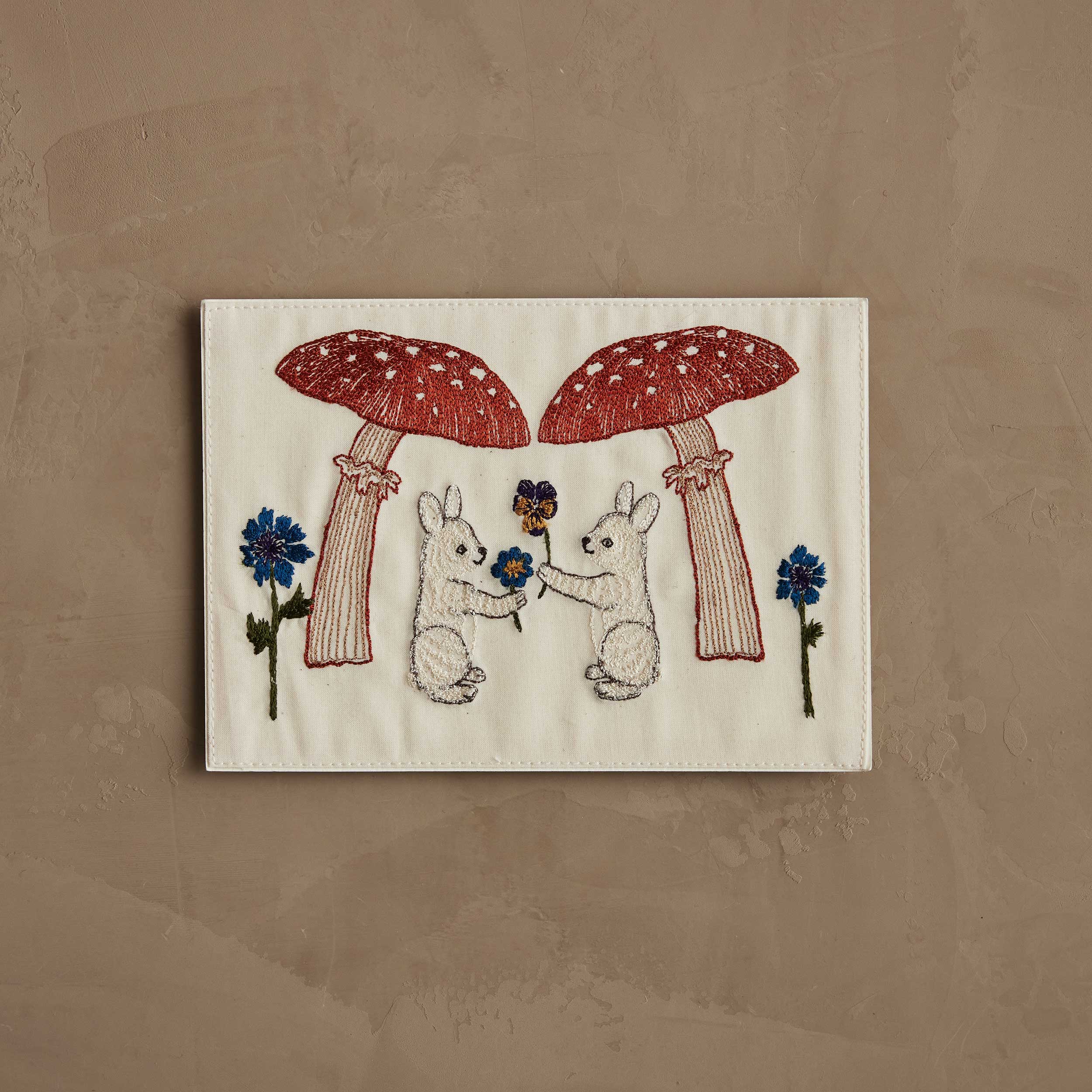 Mushroom Bunny Friends Card