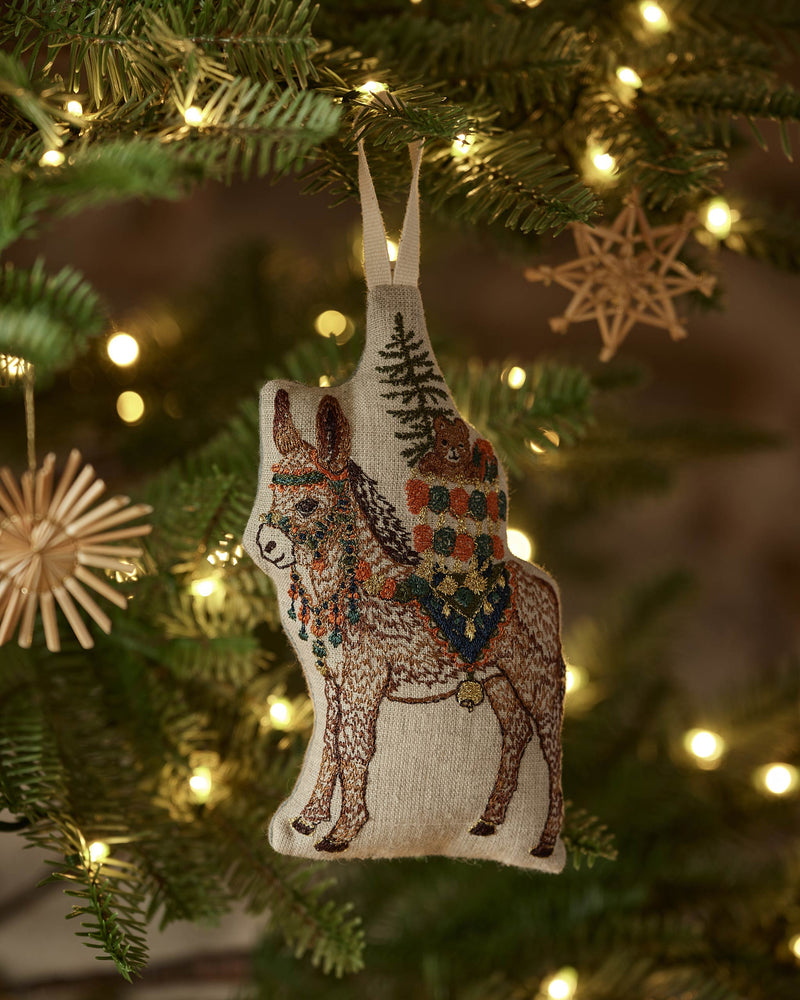 Christmas Donkey Ornament