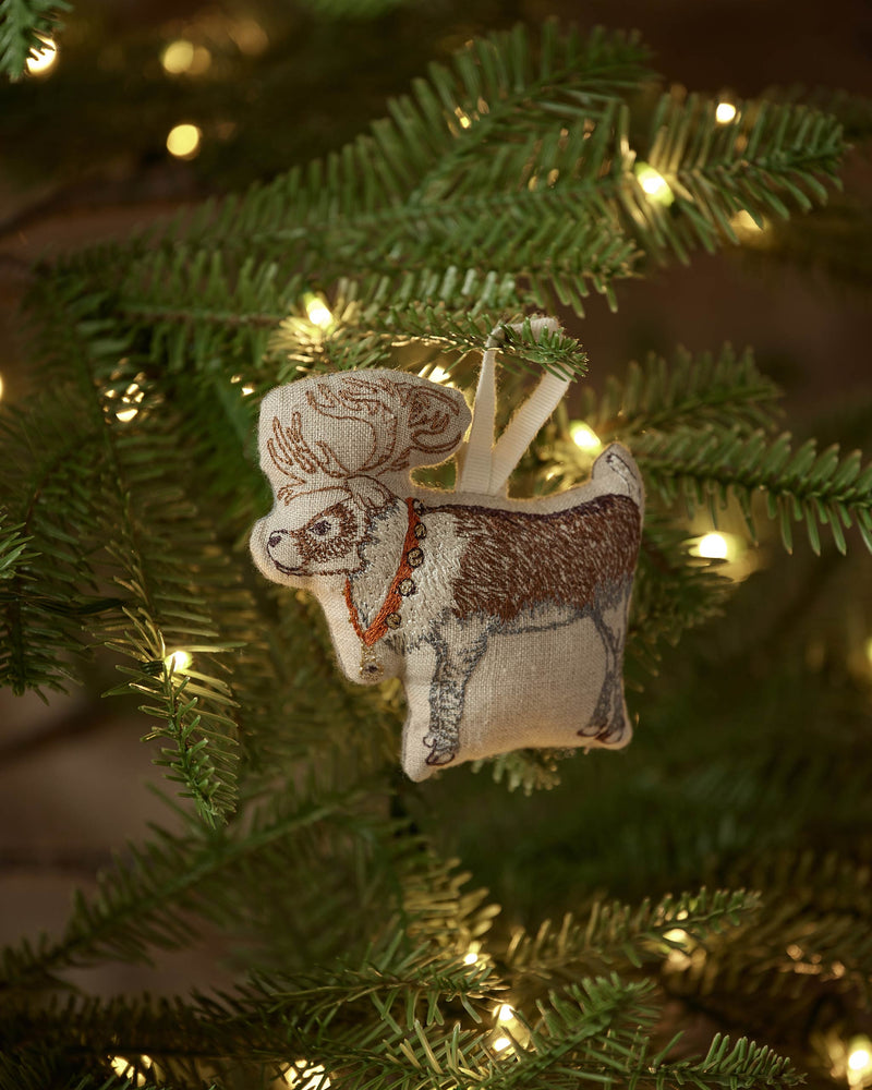 Reindeer with Bells Ornament
