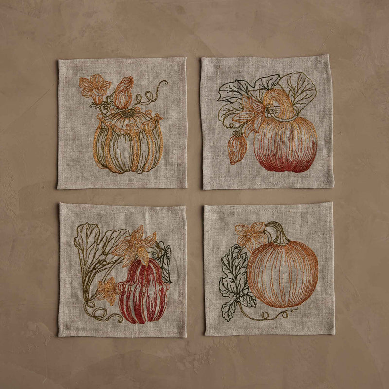 Pumpkin Patch Cocktail Napkin Set