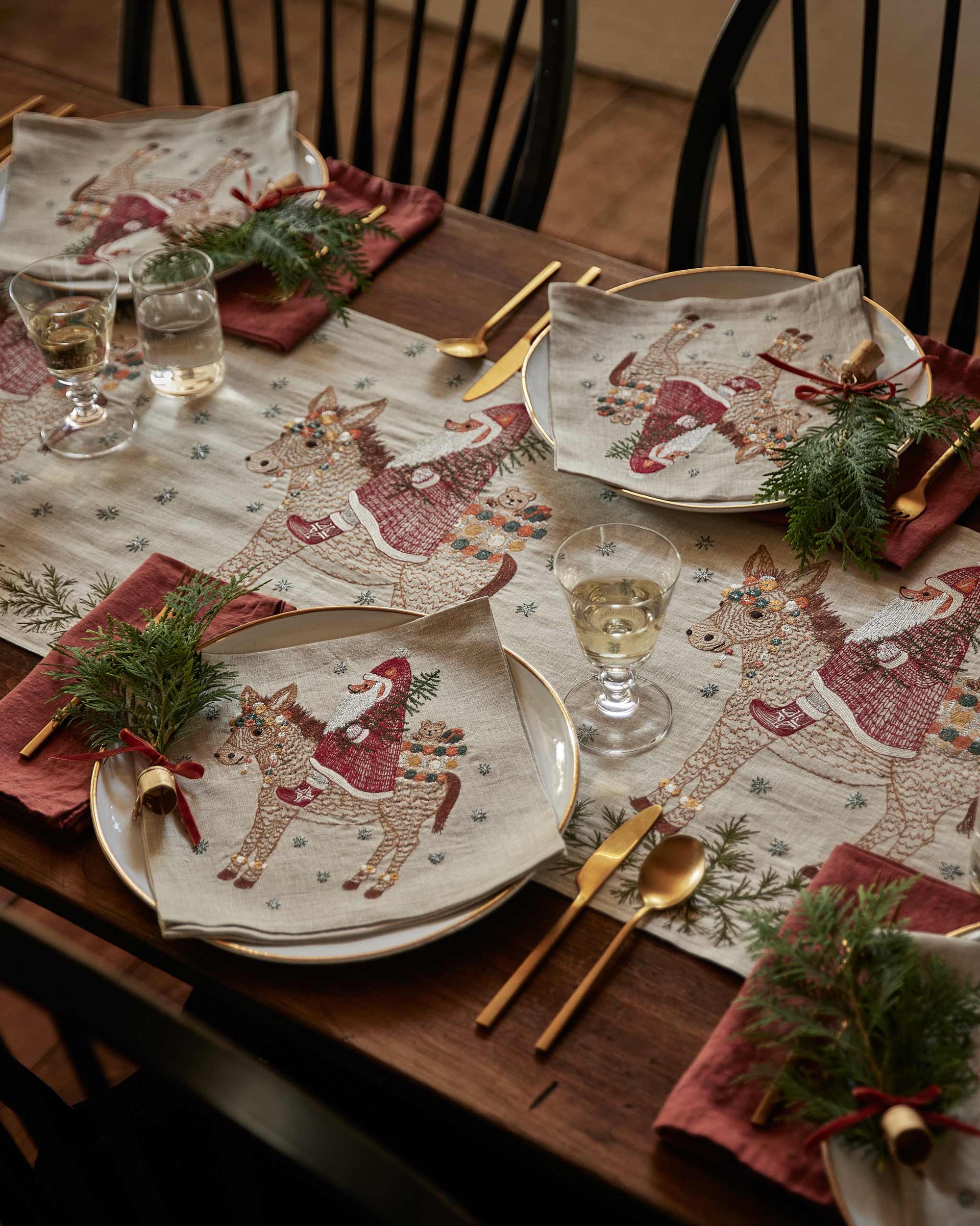 Christmas Donkey Dinner Napkin