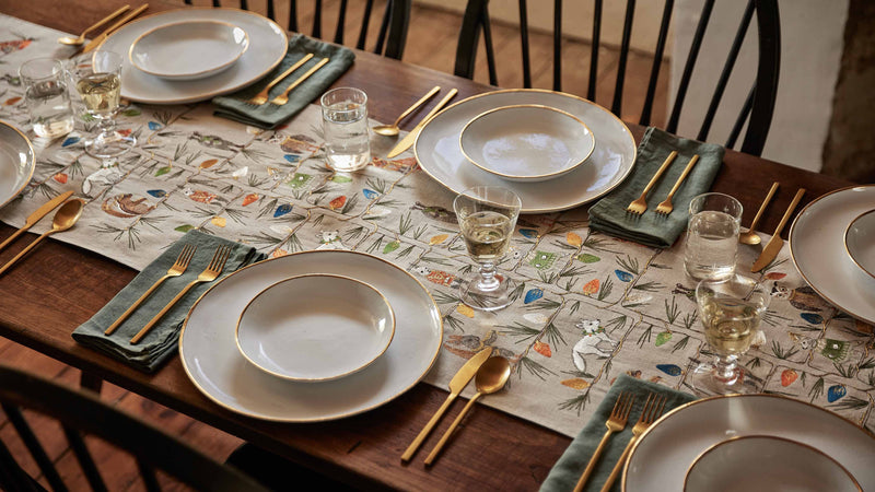 Christmas Tree Trimmers Table Runner