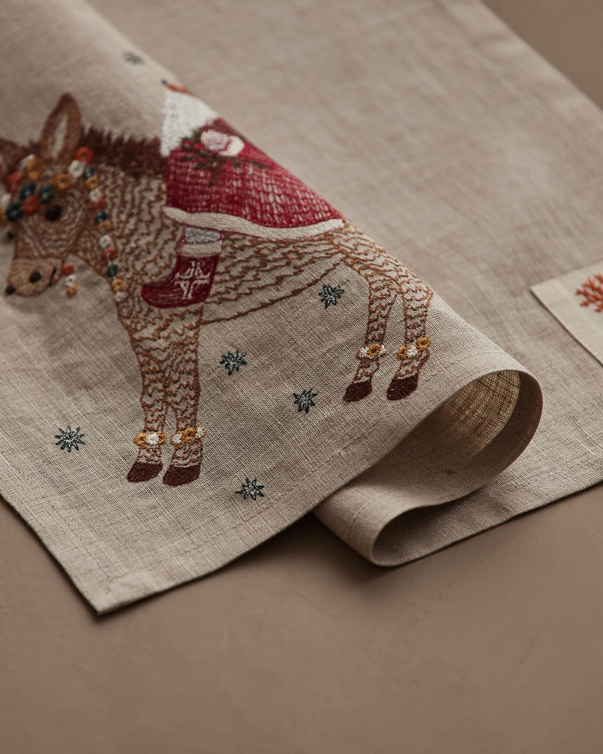 Christmas Donkey Dinner Napkin