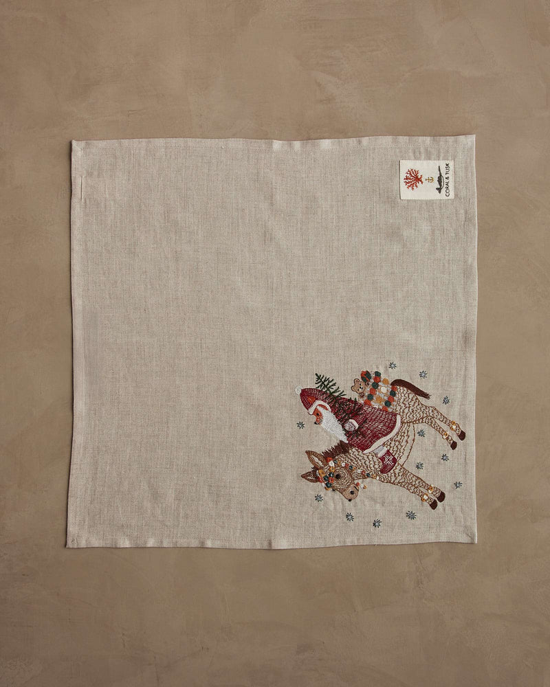 Christmas Donkey Dinner Napkin