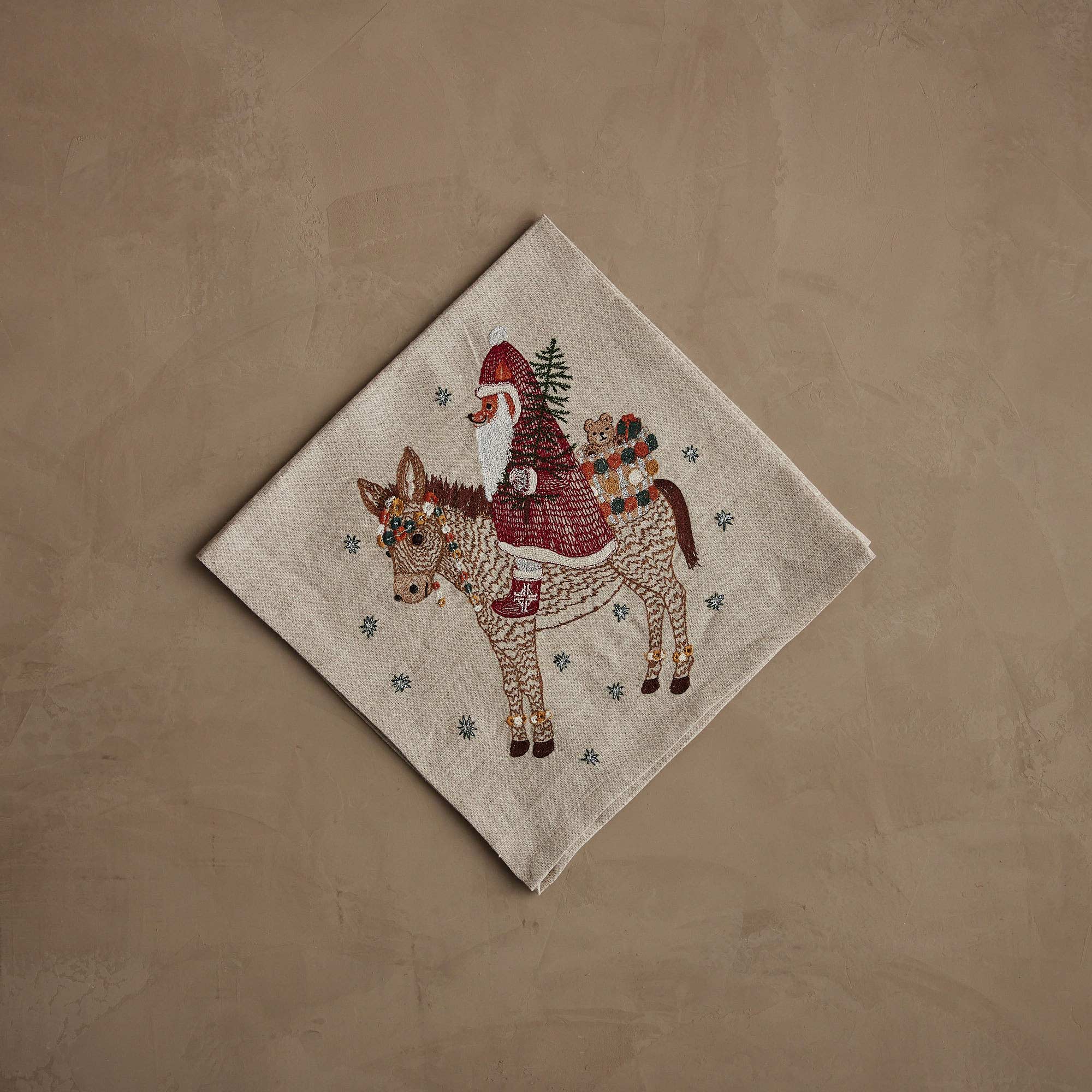 Christmas Donkey Dinner Napkin
