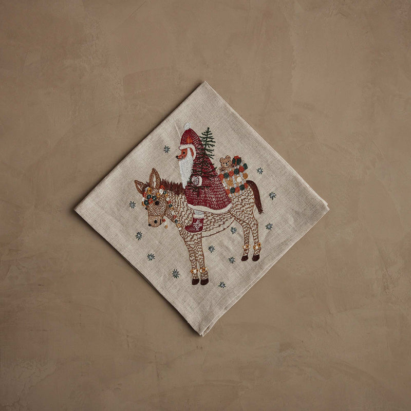 Christmas Donkey Dinner Napkin