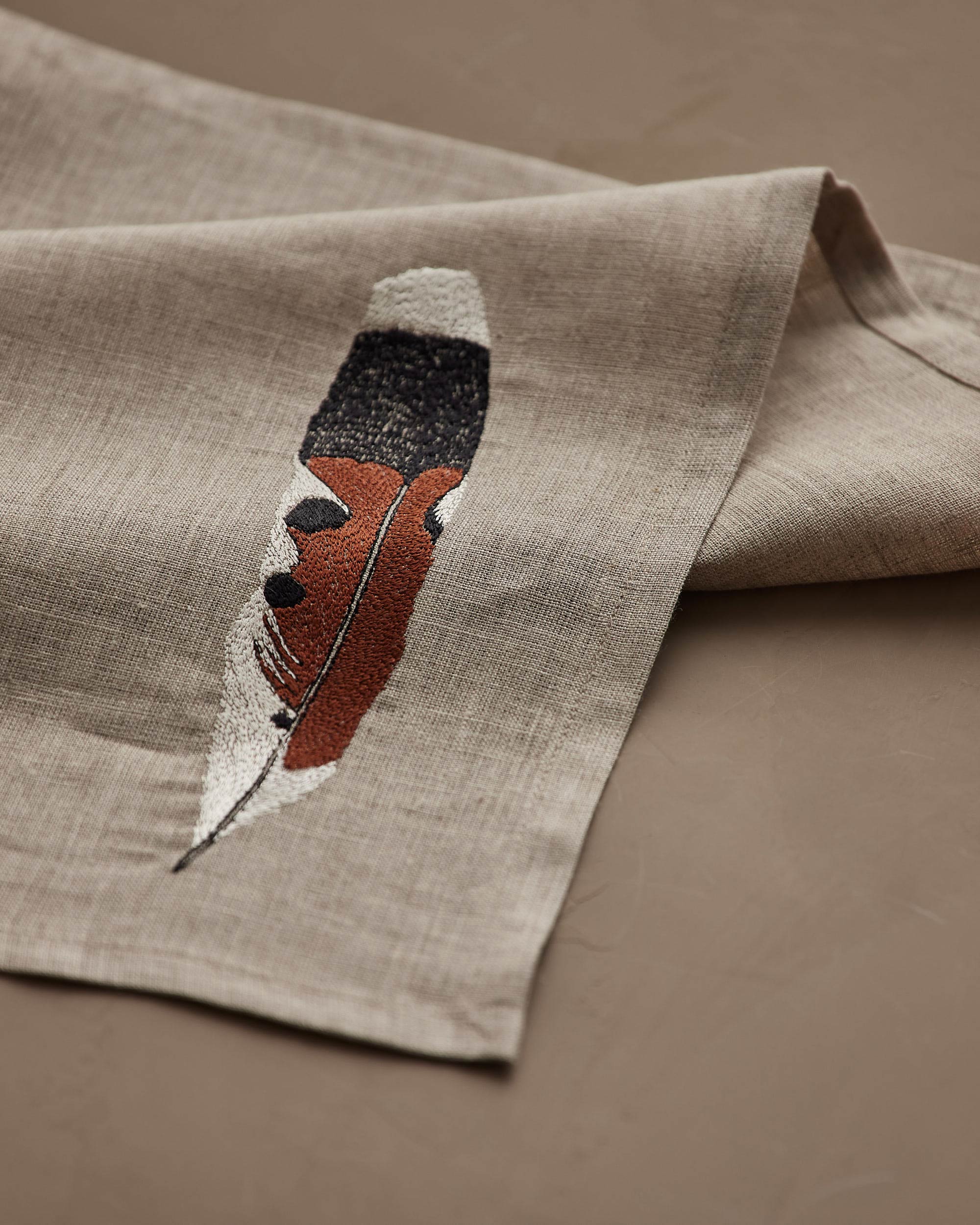 Kestrel Feather Dinner Napkin