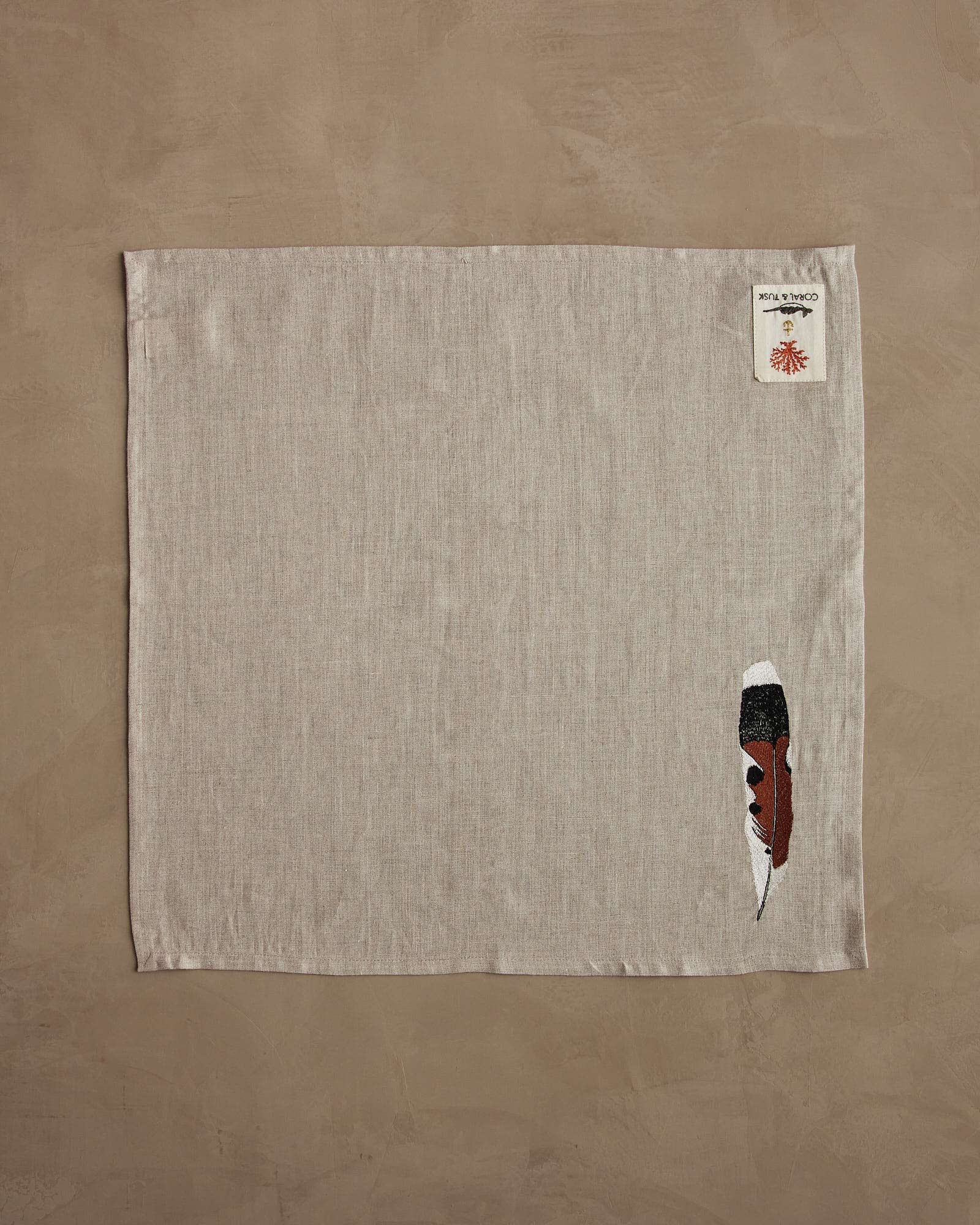 Kestrel Feather Dinner Napkin