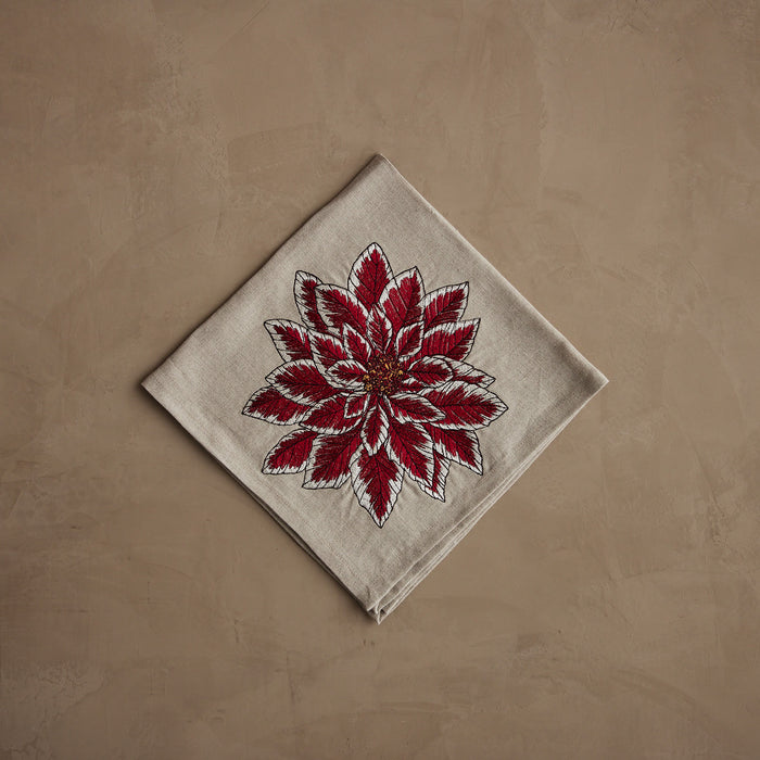 Poinsettia Dinner Napkin