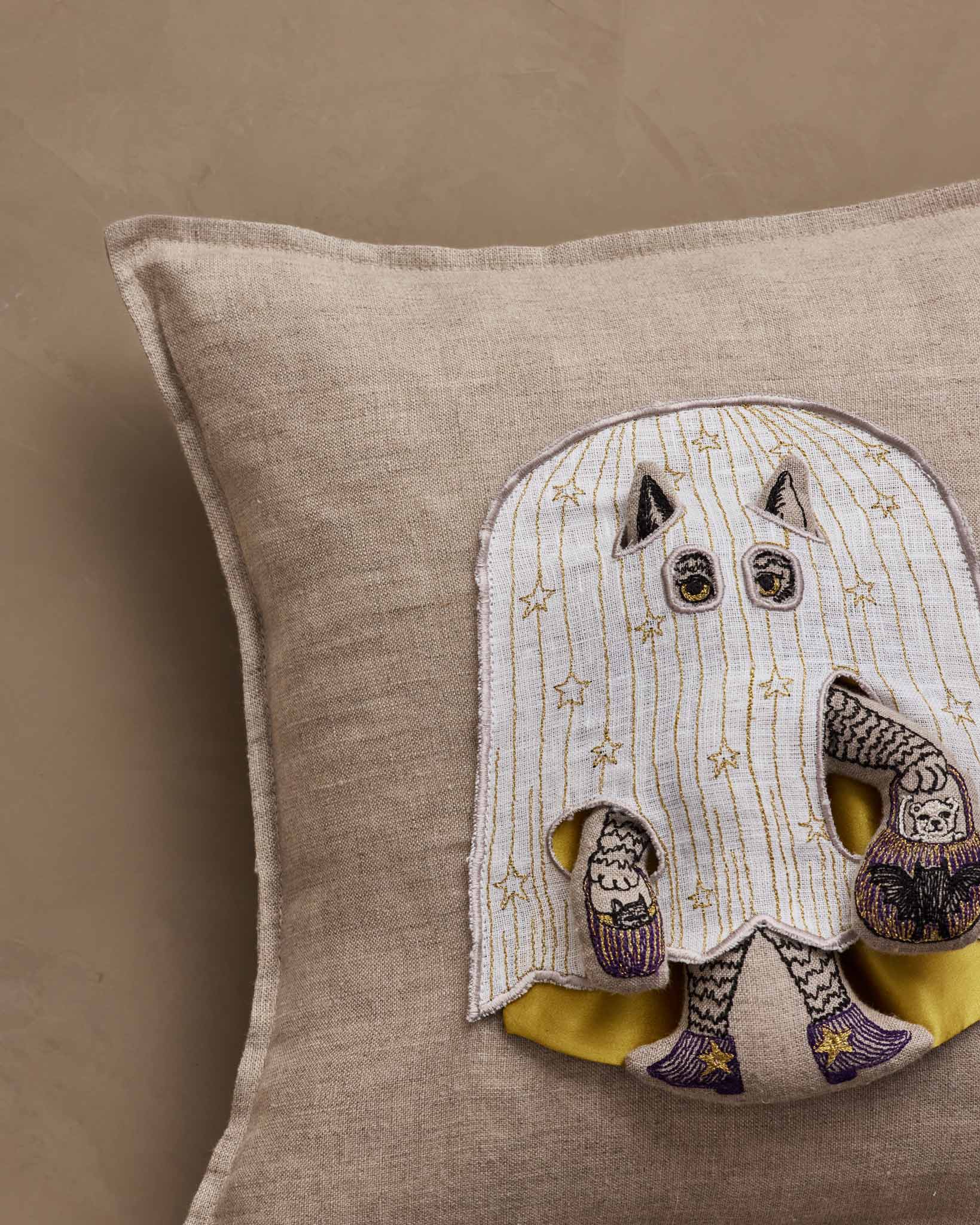 Ghost Kitty Pocket Pillow