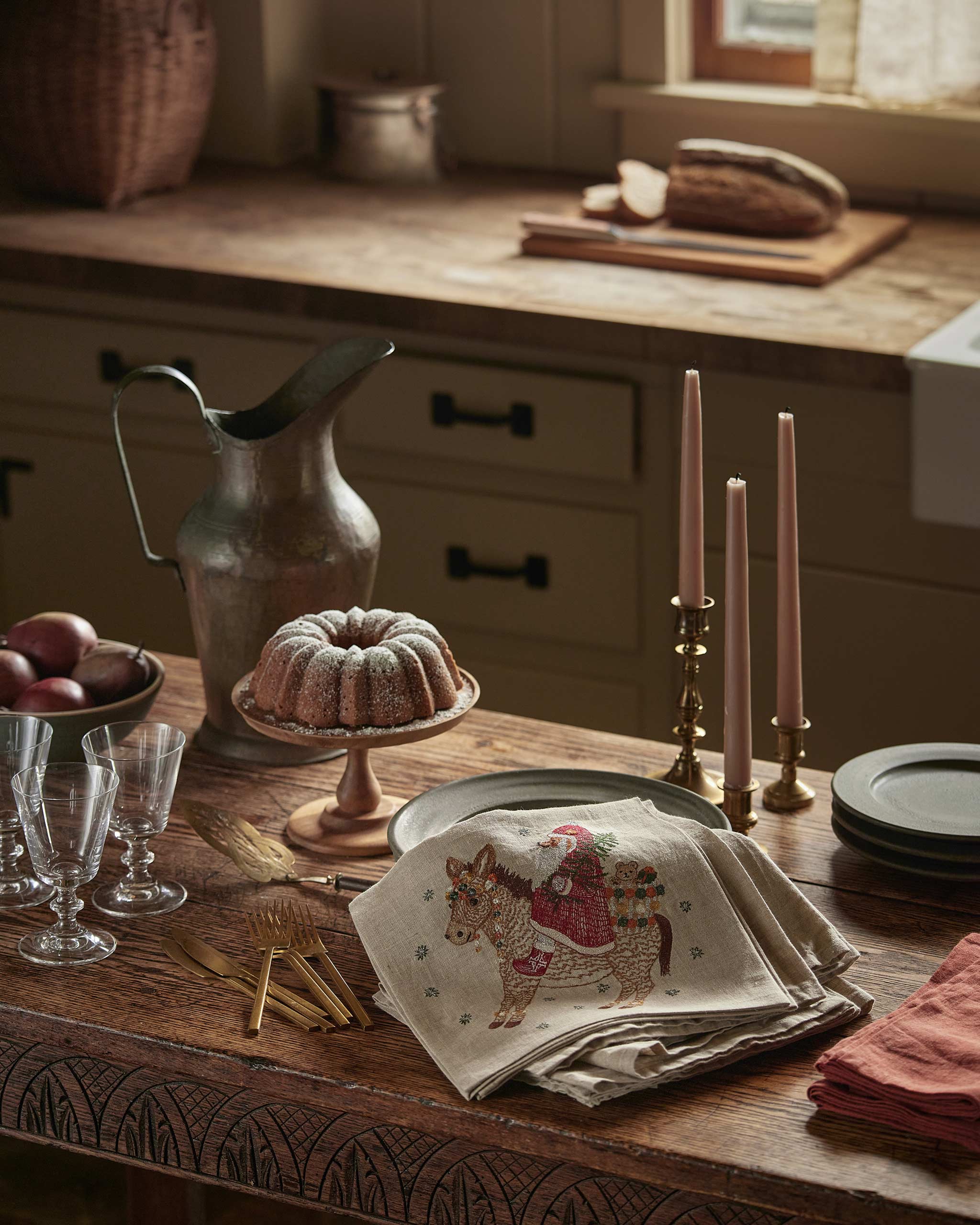 Christmas Donkey Dinner Napkin