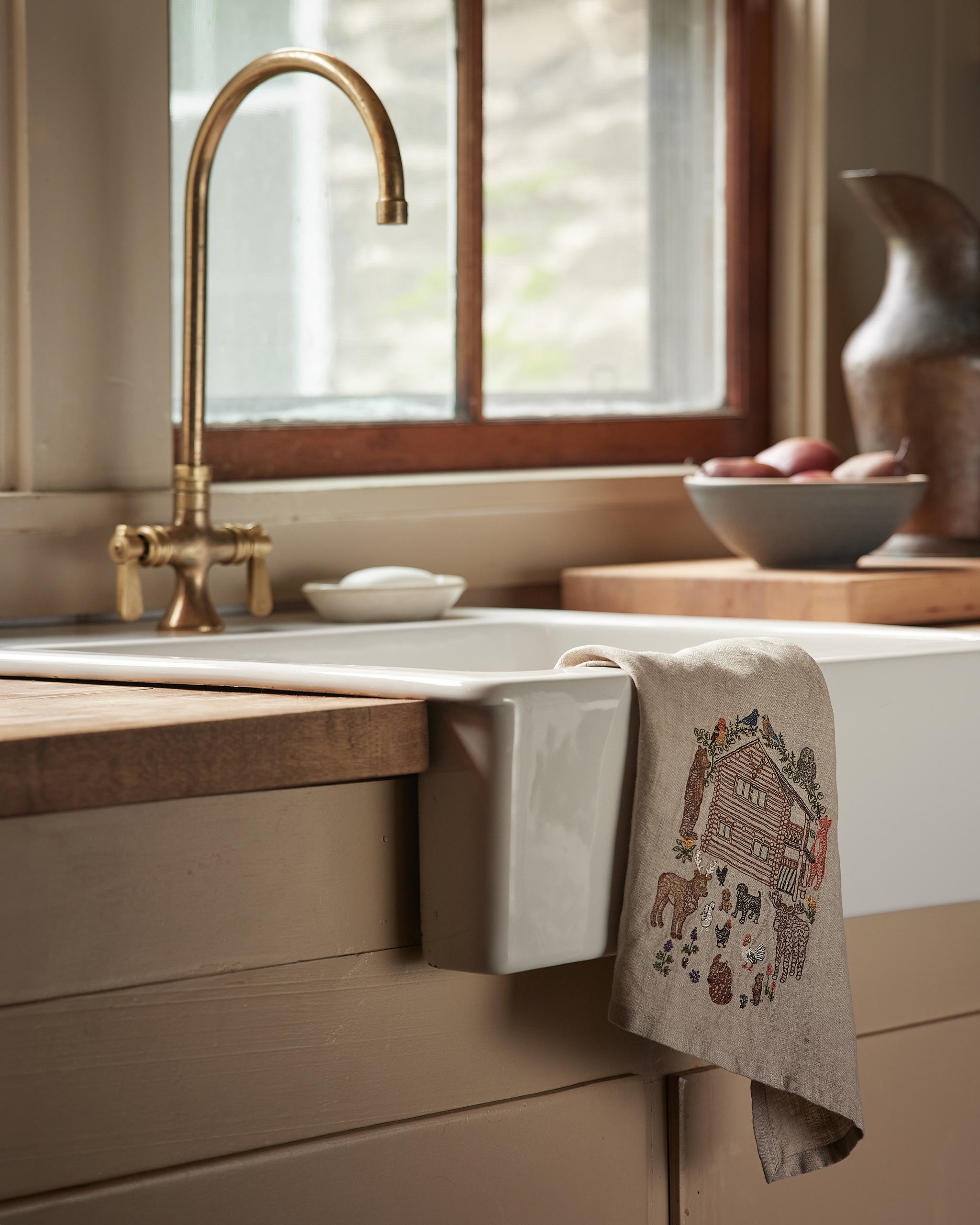 Cabin Life Tea Towel | Coral & Tusk