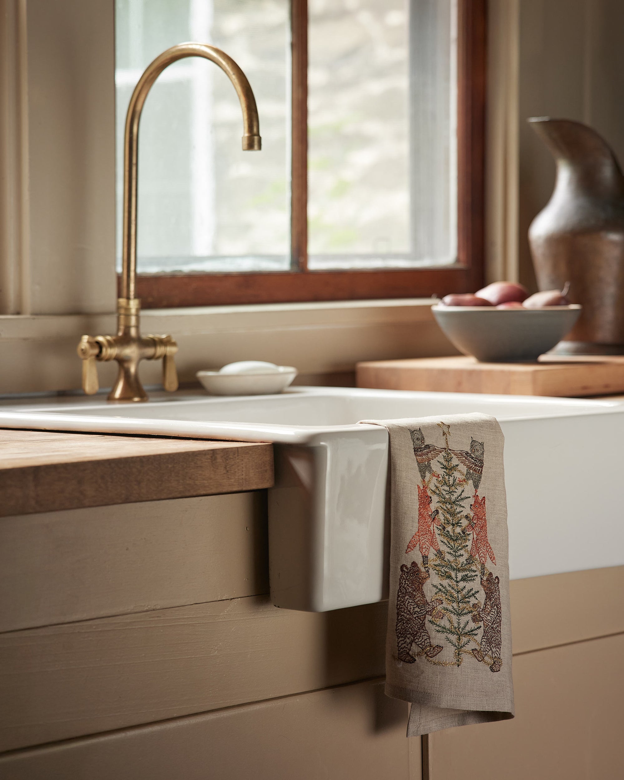 Tinsel Tree Tea Towel