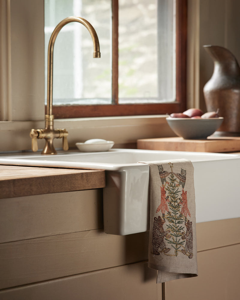 Tinsel Tree Tea Towel