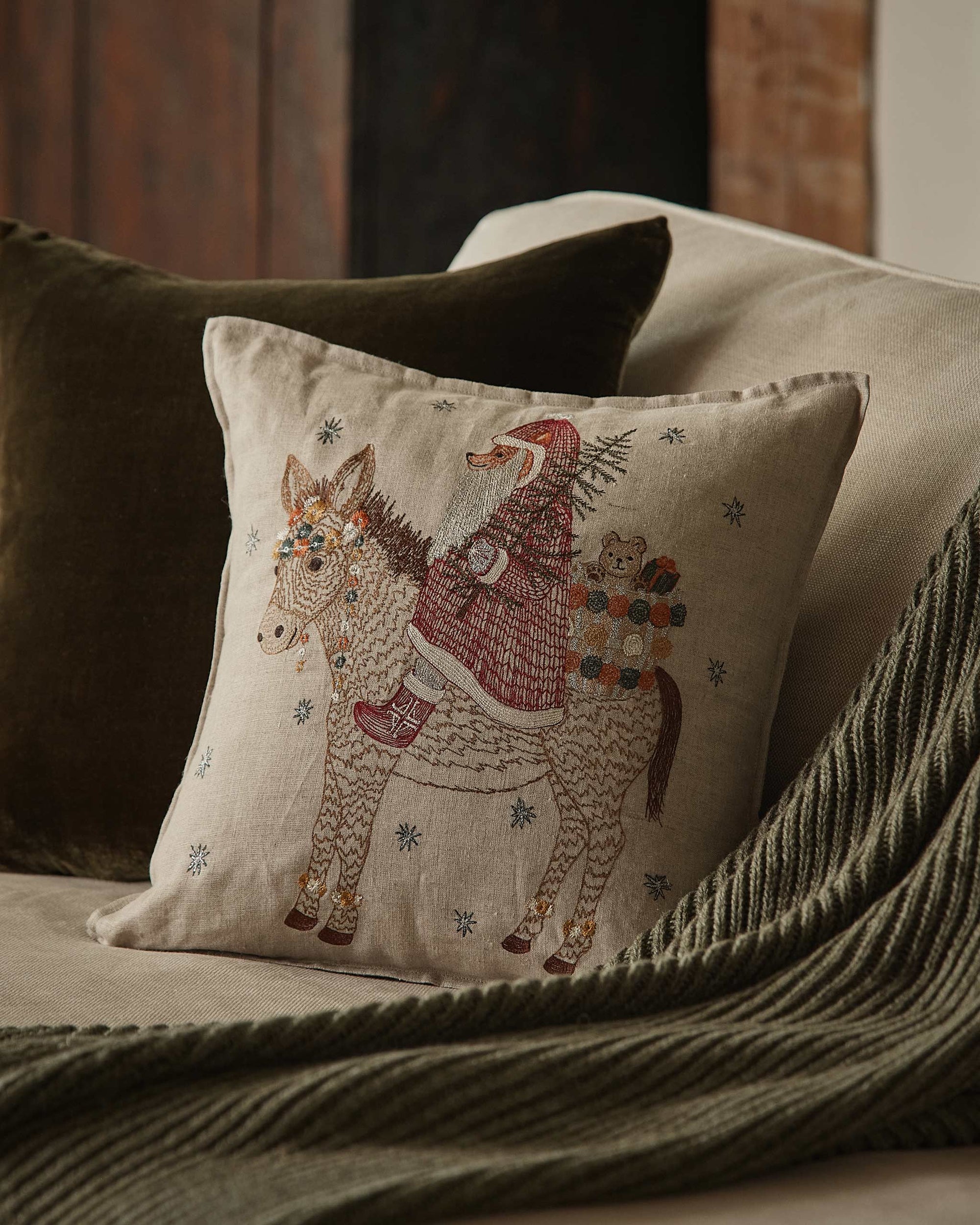 Christmas Donkey Pillow