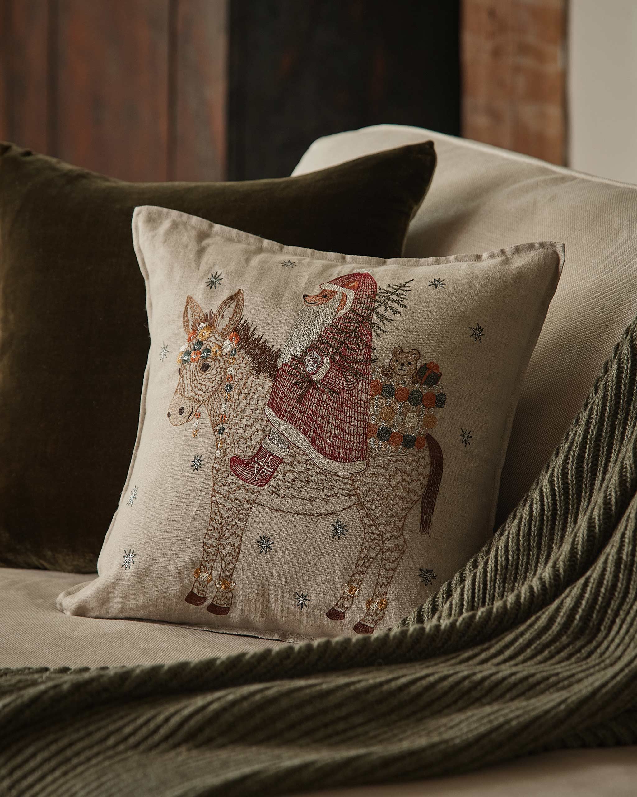 Christmas Donkey Pillow
