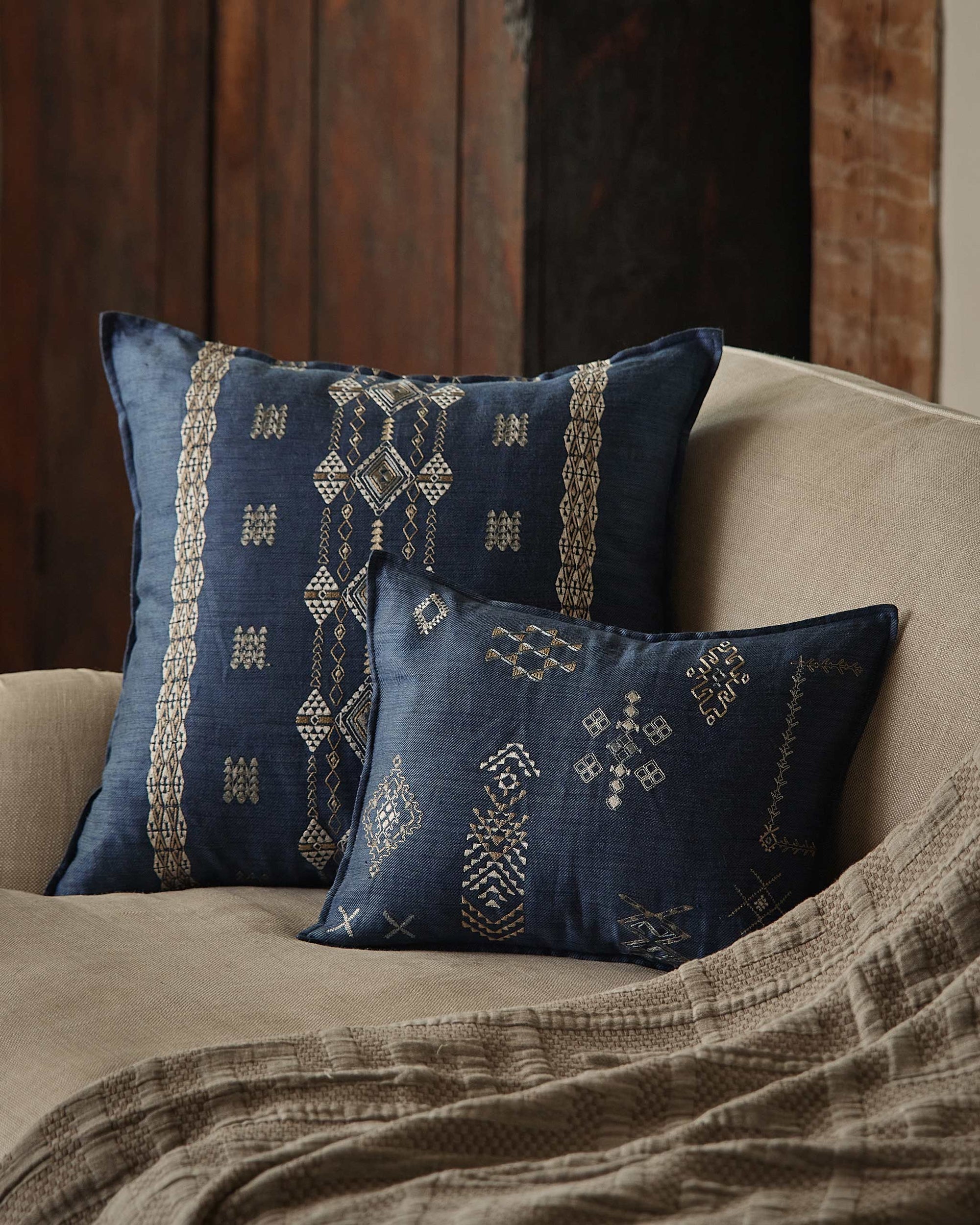 Tumbleweed Indigo Pillow